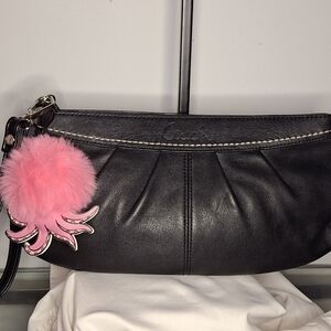 Coach 2009 Pleated Leather Convertible Wristlet and Clutch